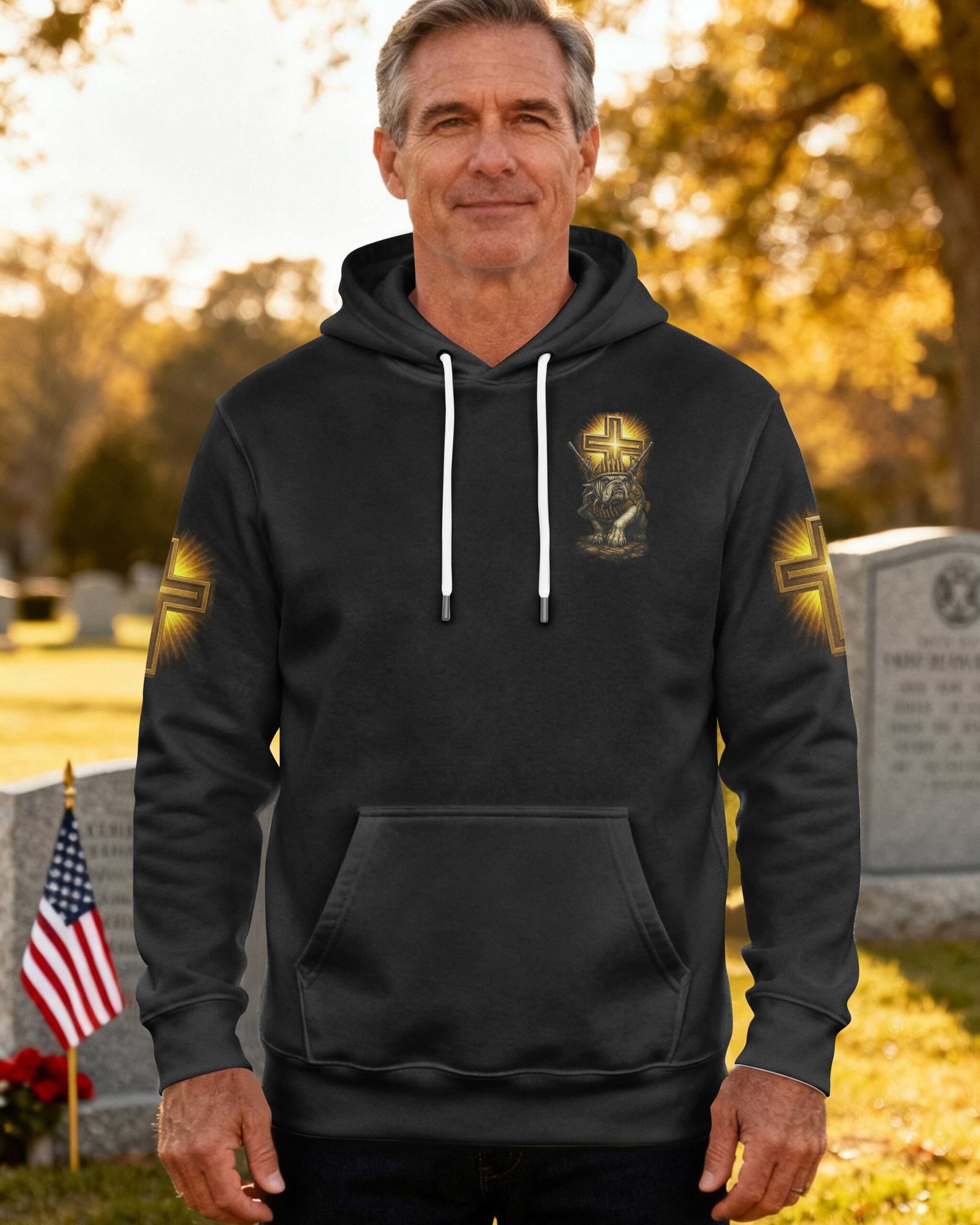 A Marine's Duty Never Ends Only His Battlefield Changes Hoodie - Image 2