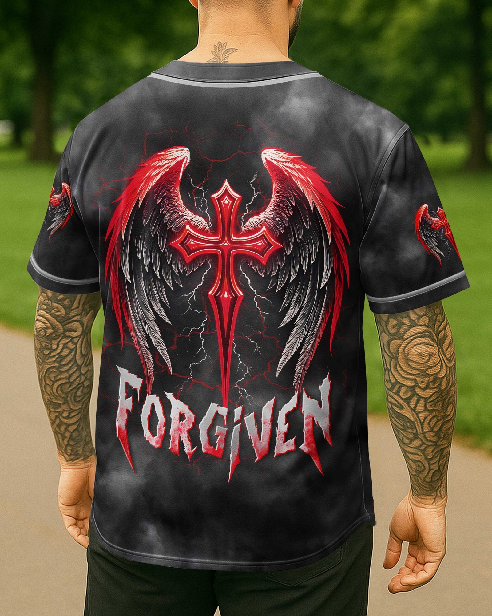 Forgiven All Over Print Jersey - Image 2