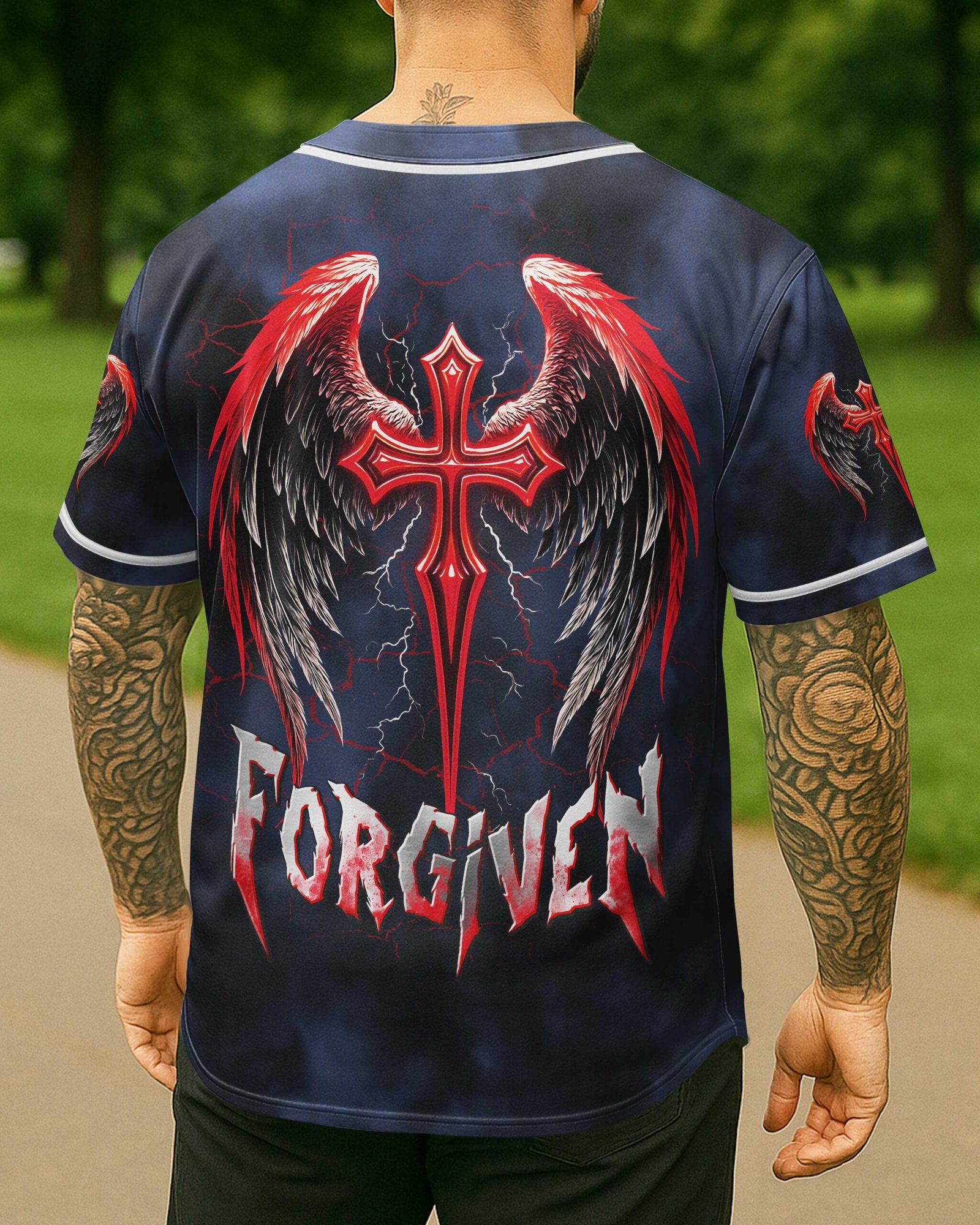 Forgiven All Over Print Jersey - Image 11