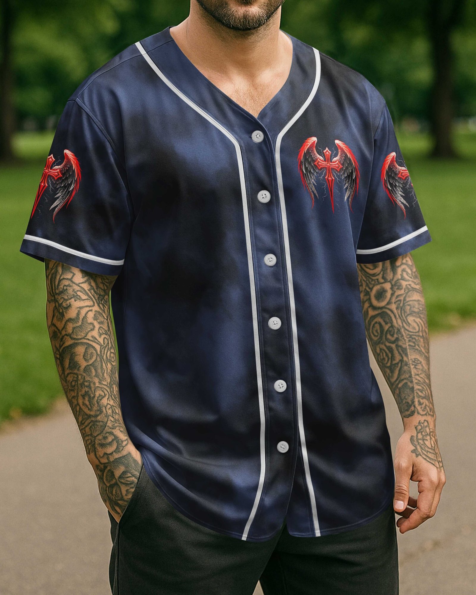 Forgiven All Over Print Jersey - Image 10