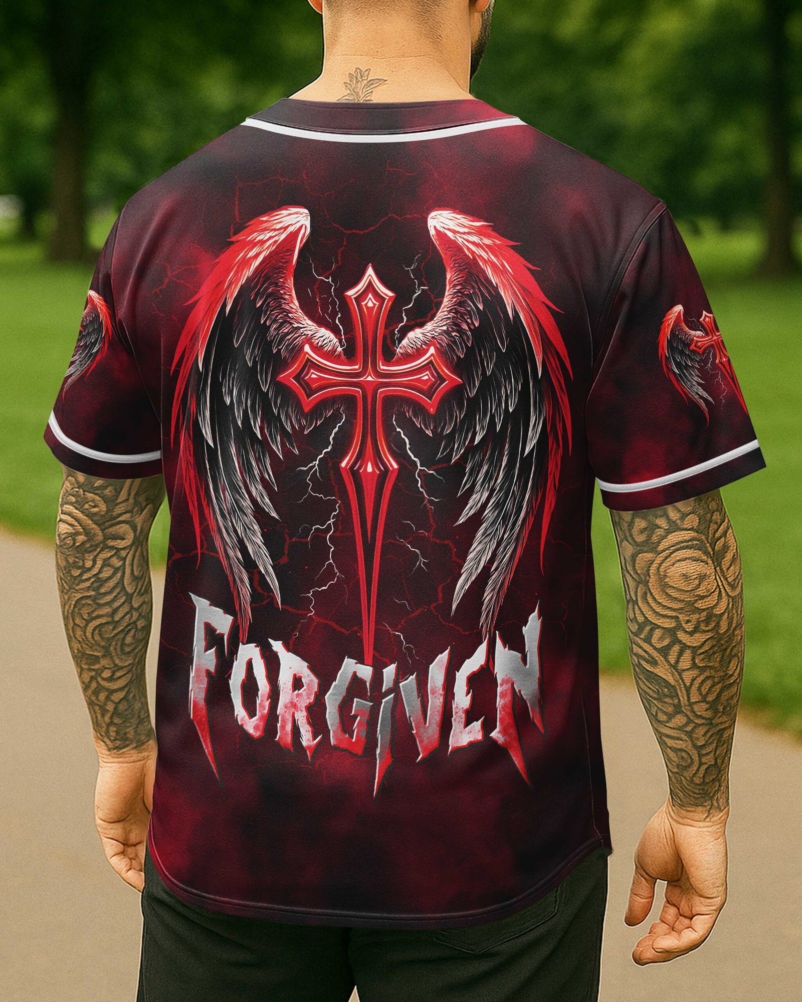 Forgiven All Over Print Jersey - Image 7
