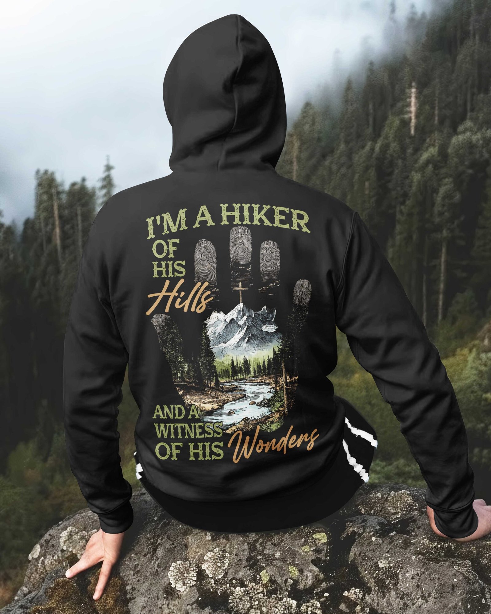 I'm A Hiker Of His Hills Zip Hoodie - Image 7