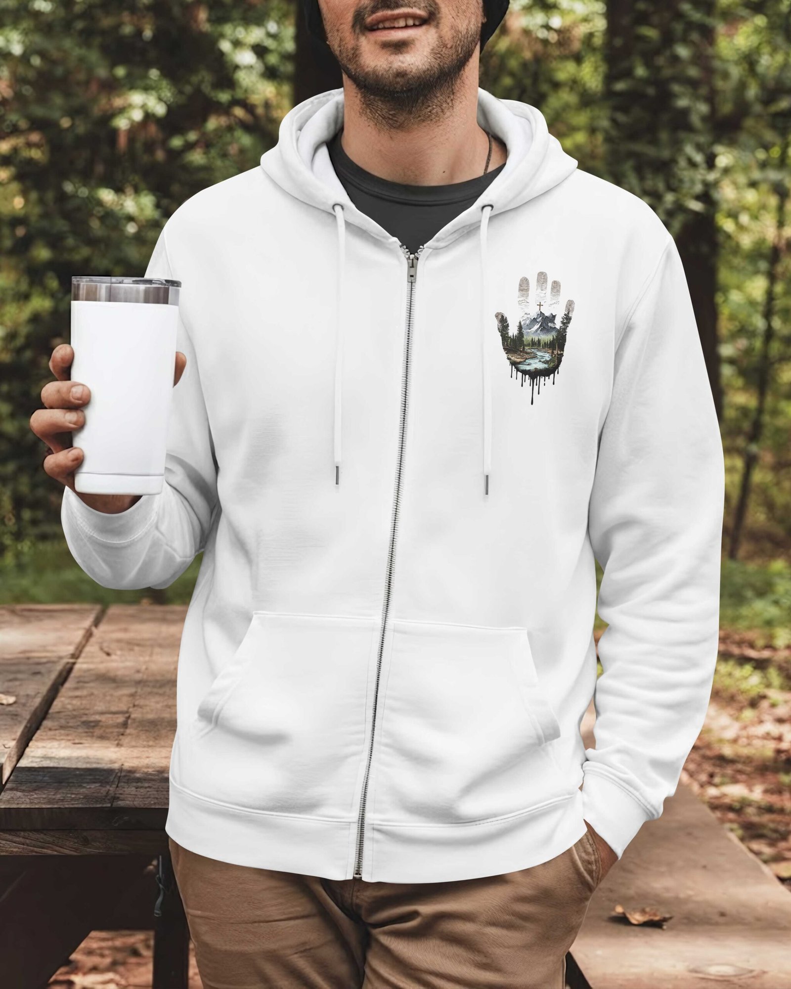 I'm A Hiker Of His Hills Zip Hoodie - Image 2