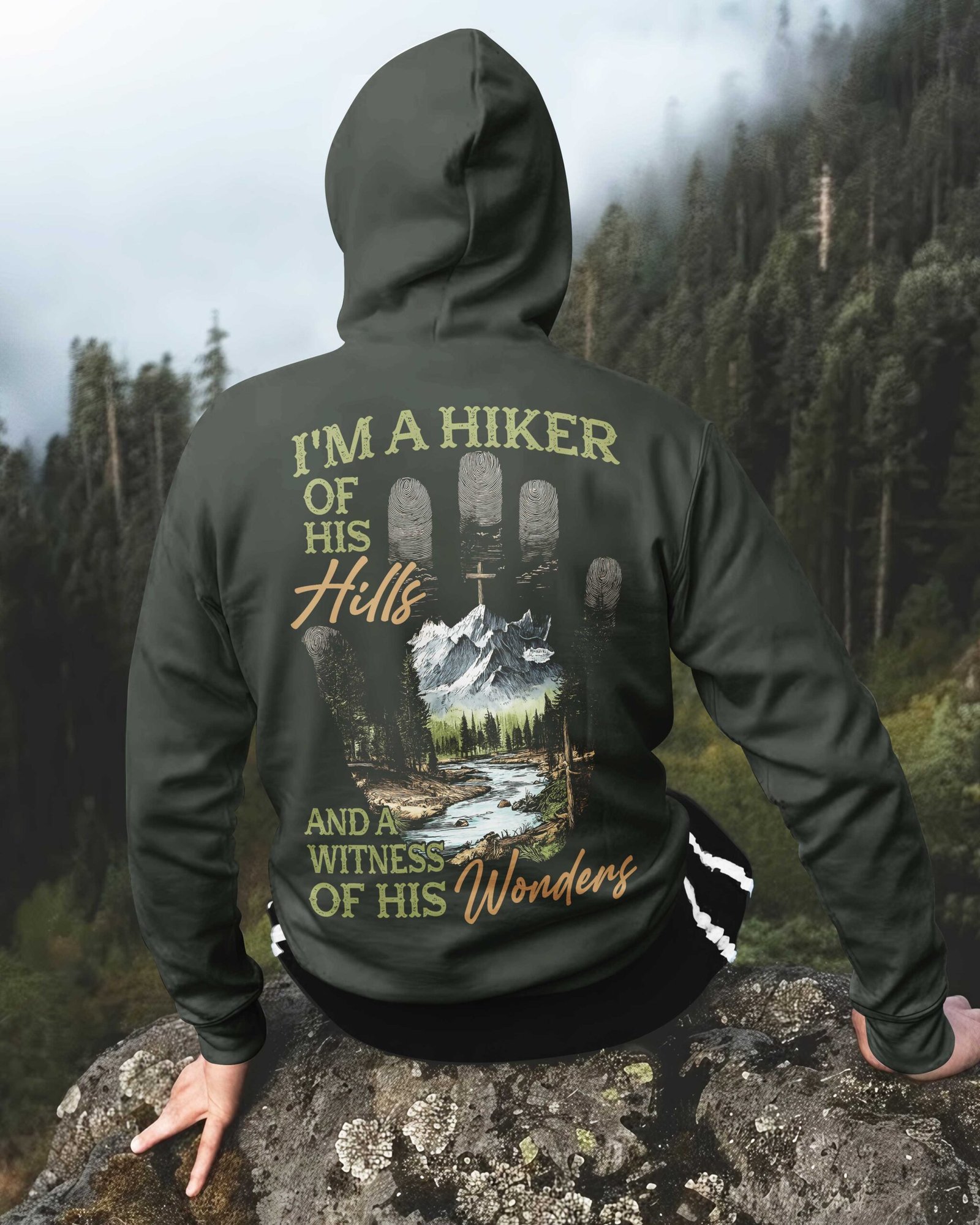 I'm A Hiker Of His Hills Zip Hoodie - Image 5