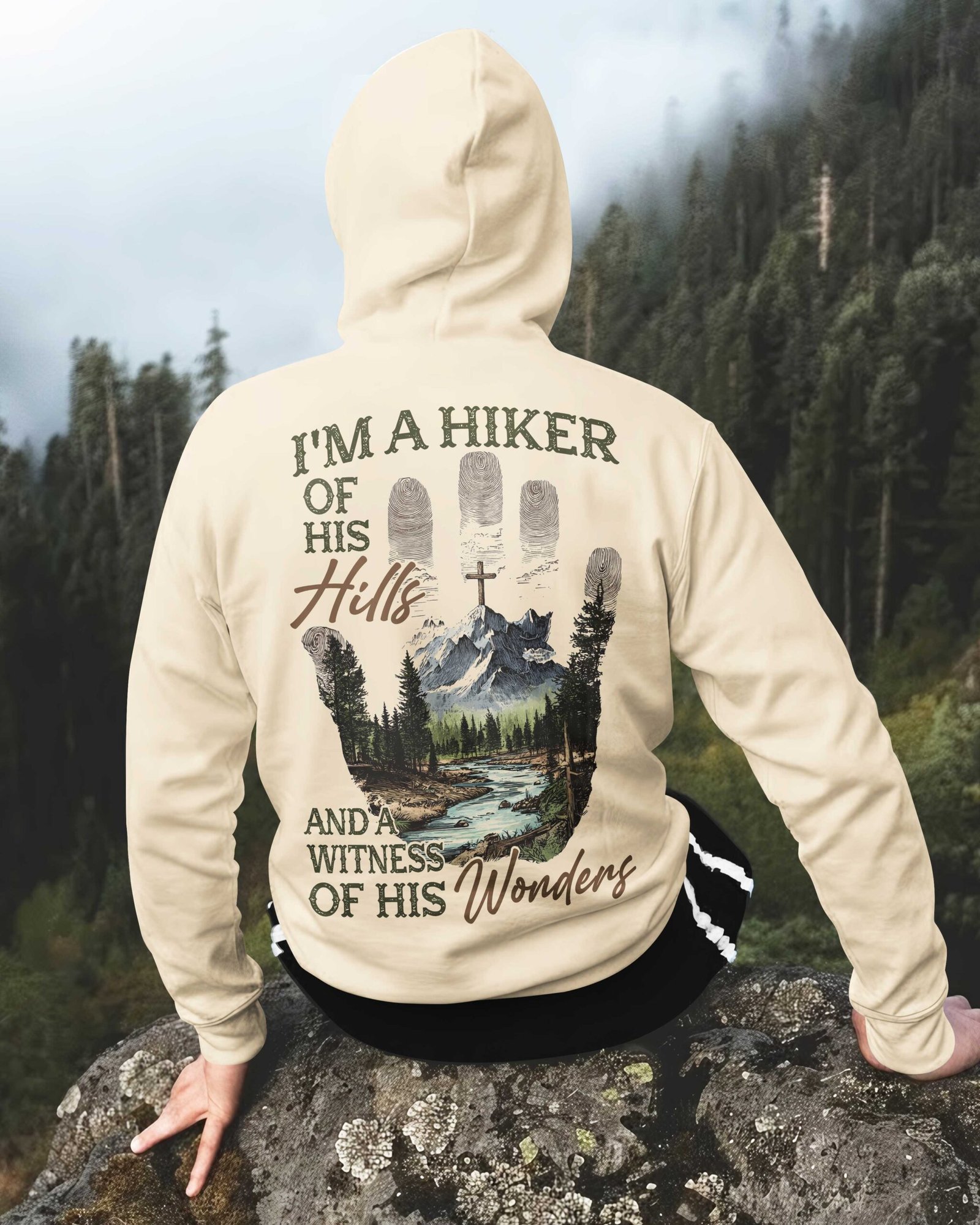 I'm A Hiker Of His Hills Zip Hoodie - Image 3