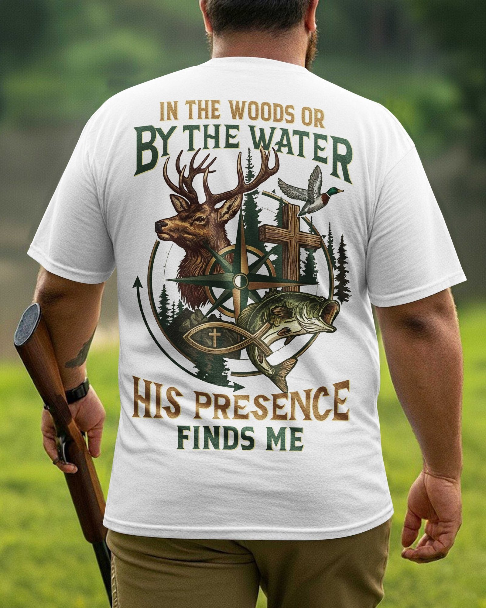In The Woods Or By The Water T-Shirt - Image 8