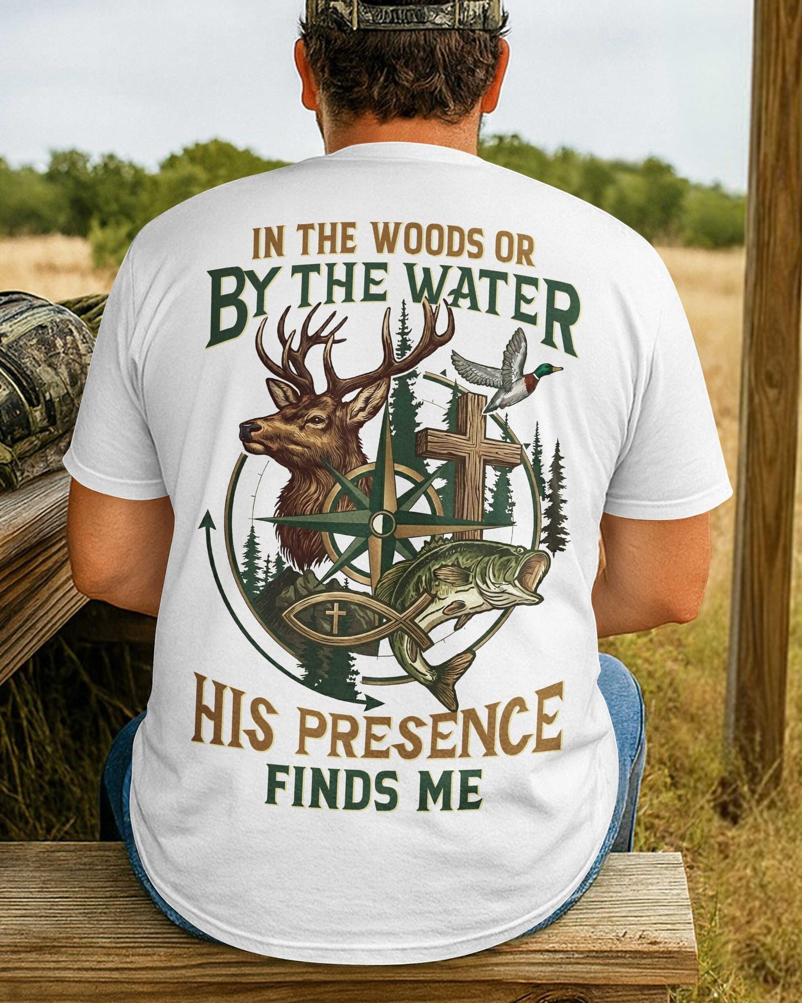 In The Woods Or By The Water T-Shirt - Image 6