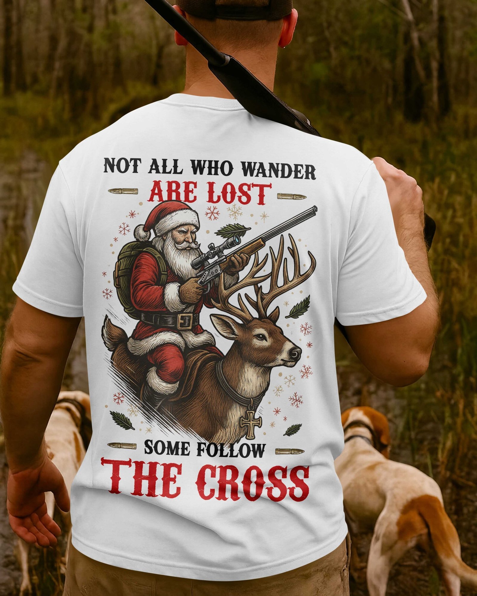 Not All Who Wander Are Lost Some Follow The Cross T-Shirt