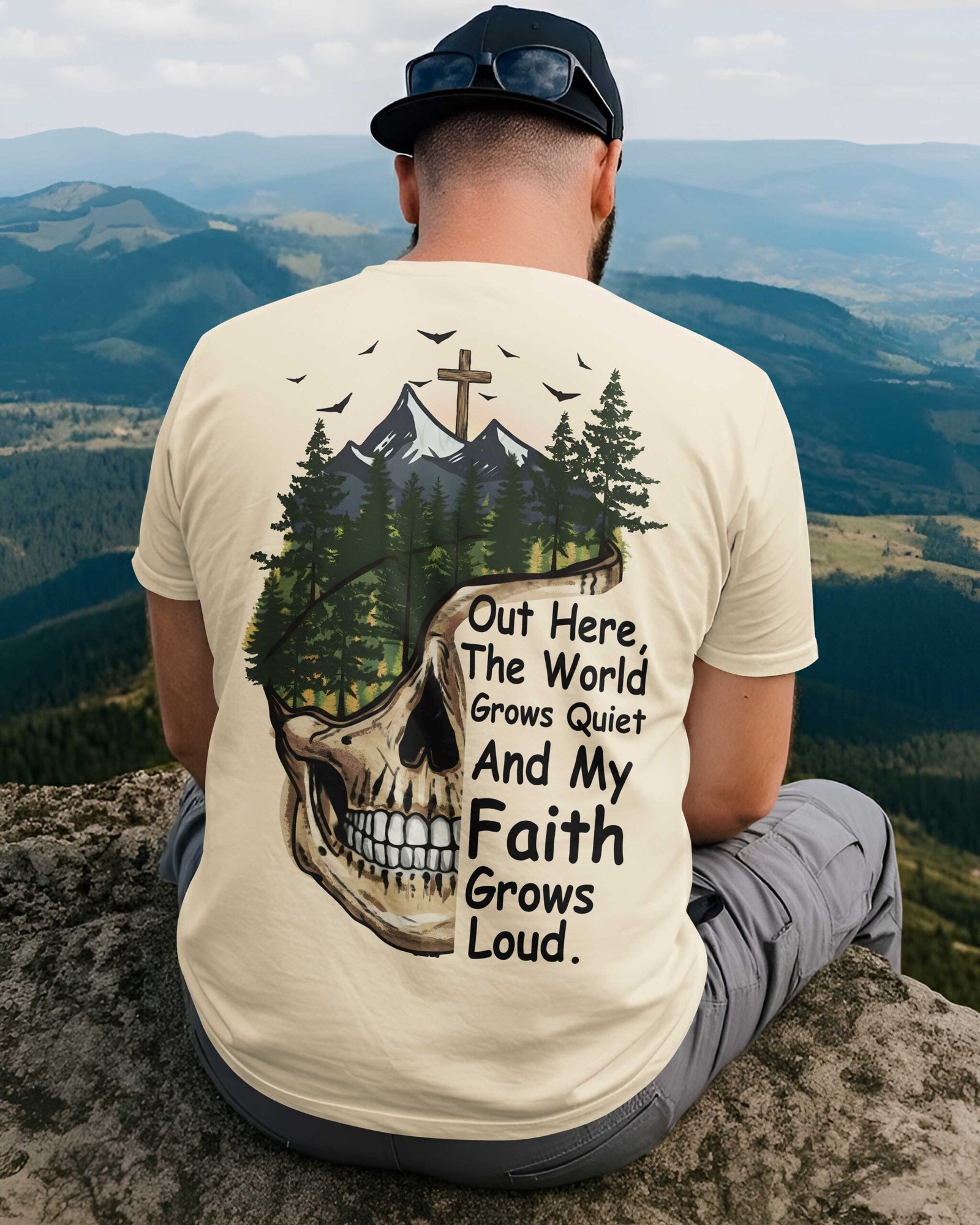 Out Here The World Grows Quiet T-Shirt - Image 5