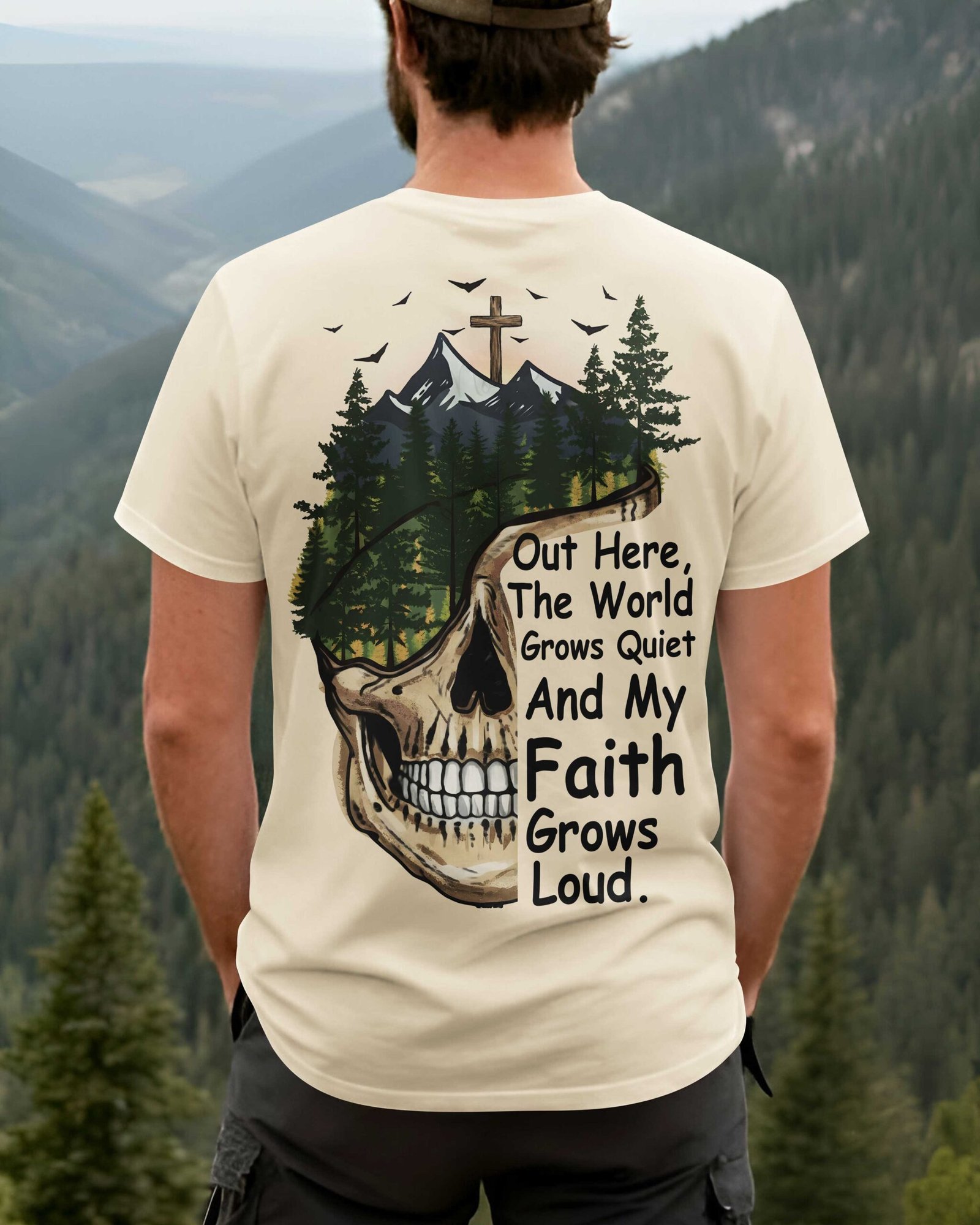 Out Here The World Grows Quiet T-Shirt - Image 7