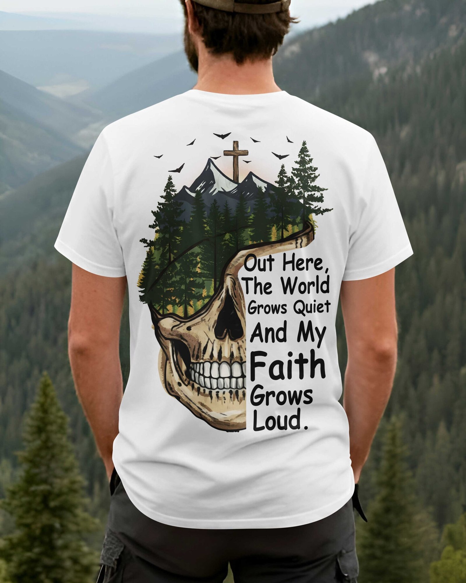 Out Here The World Grows Quiet T-Shirt - Image 3