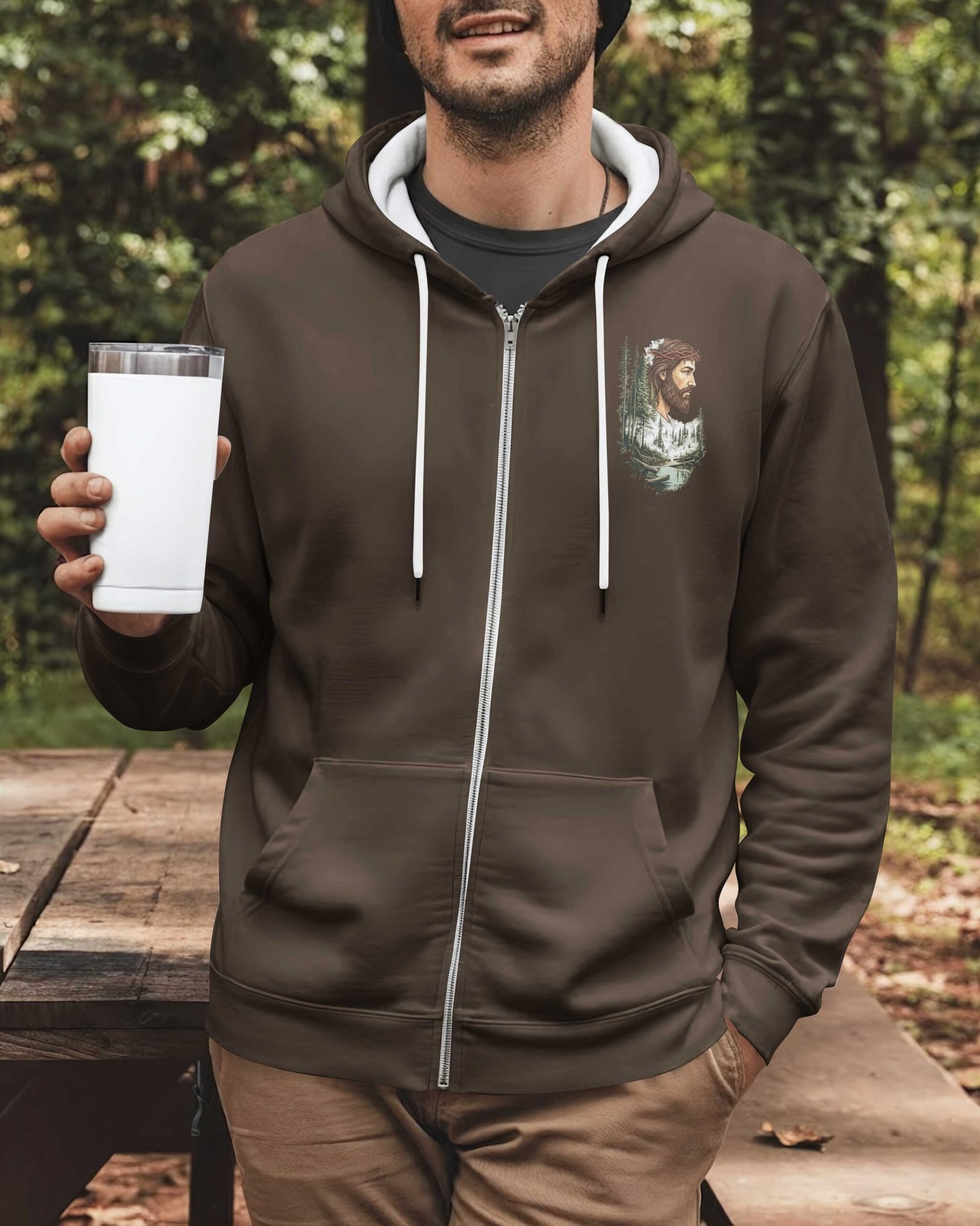 Some Hike To See The World Zip Hoodie - Image 8