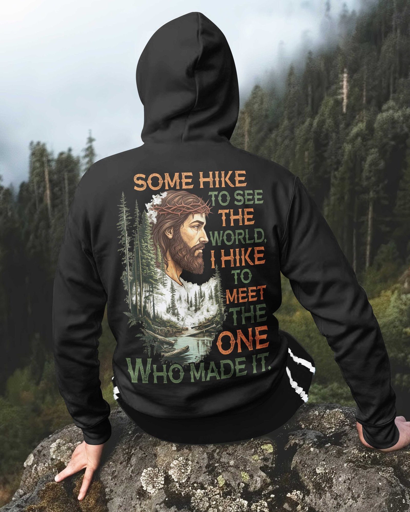 Some Hike To See The World Zip Hoodie - Image 9