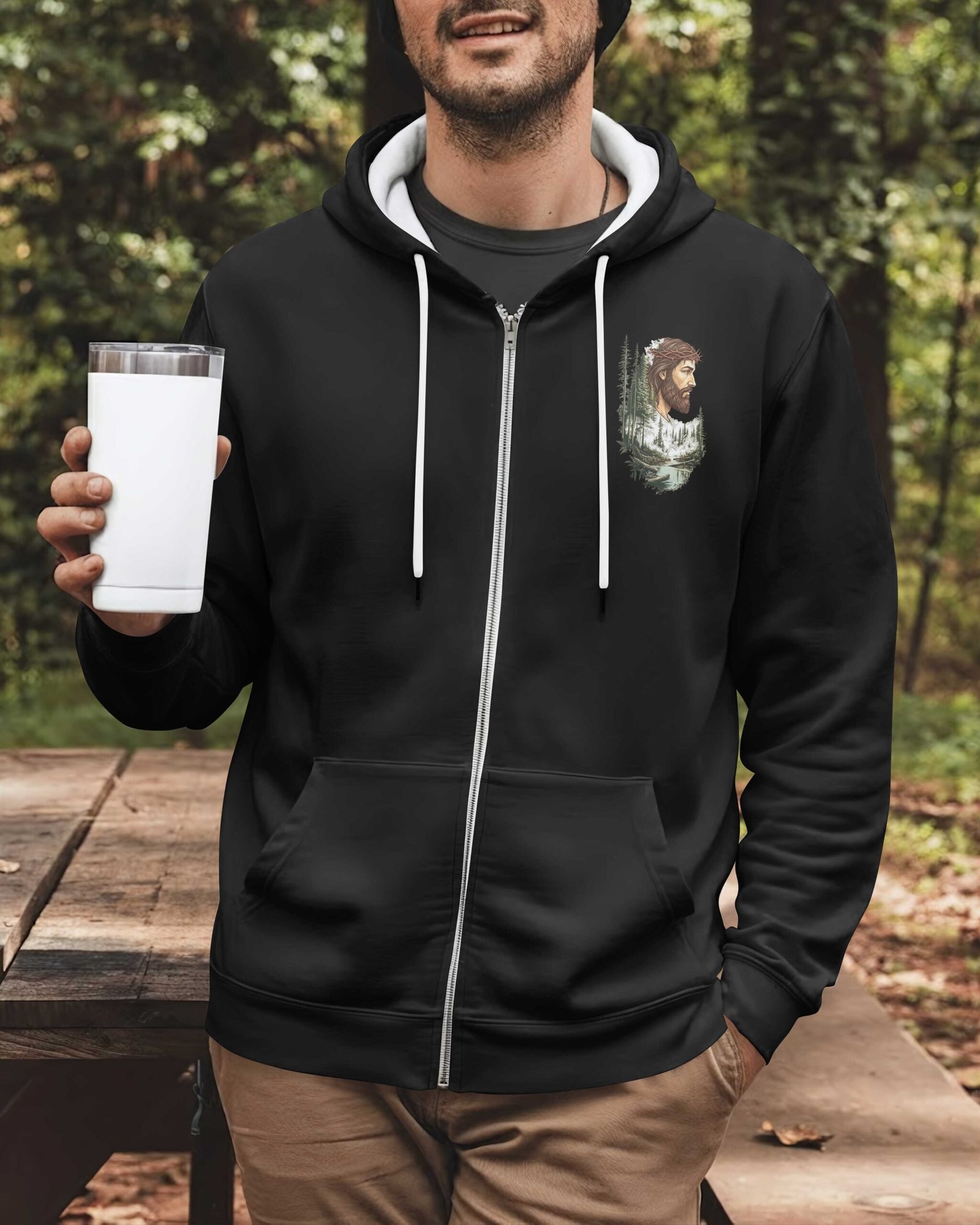 Some Hike To See The World Zip Hoodie - Image 10