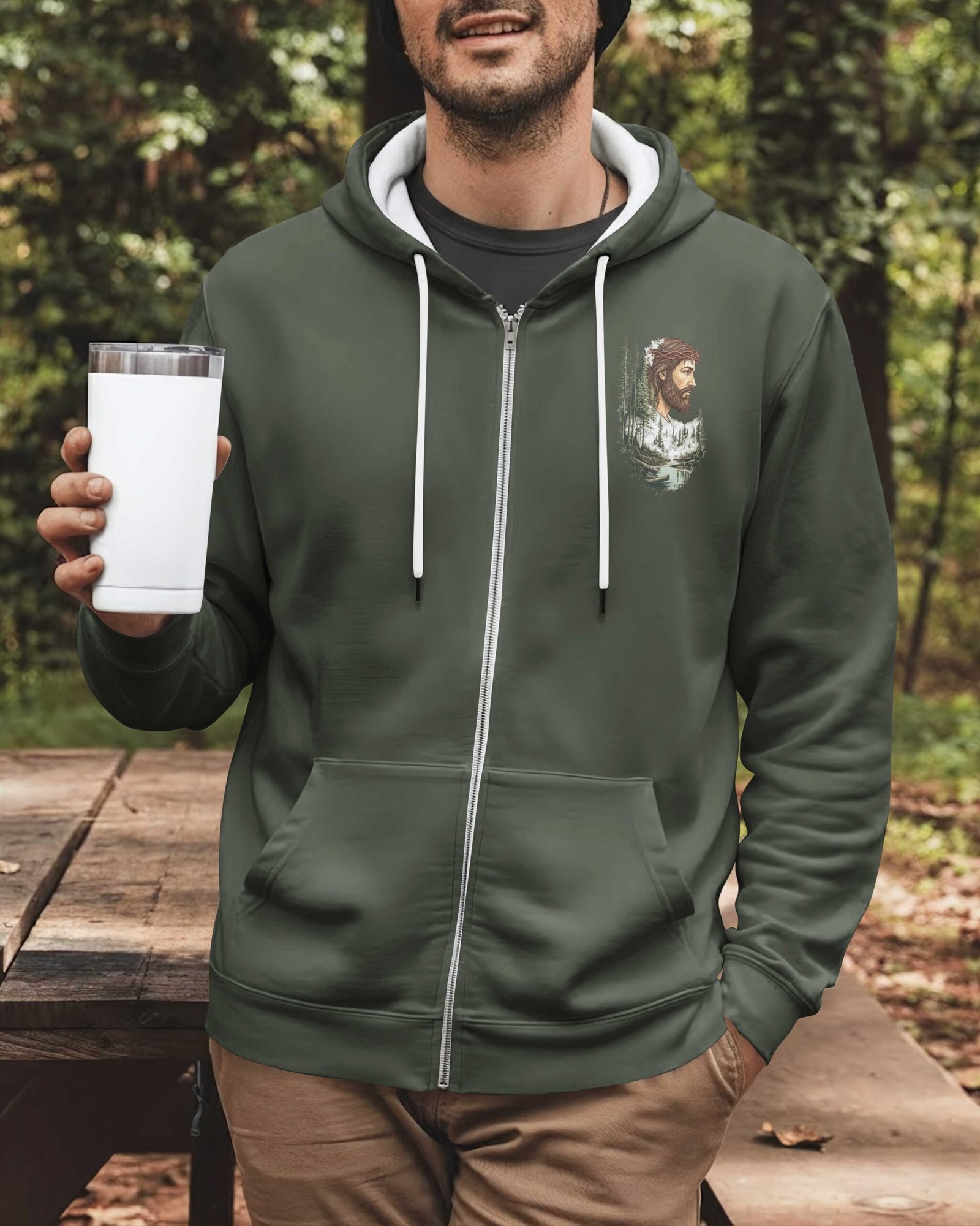 Some Hike To See The World Zip Hoodie - Image 4