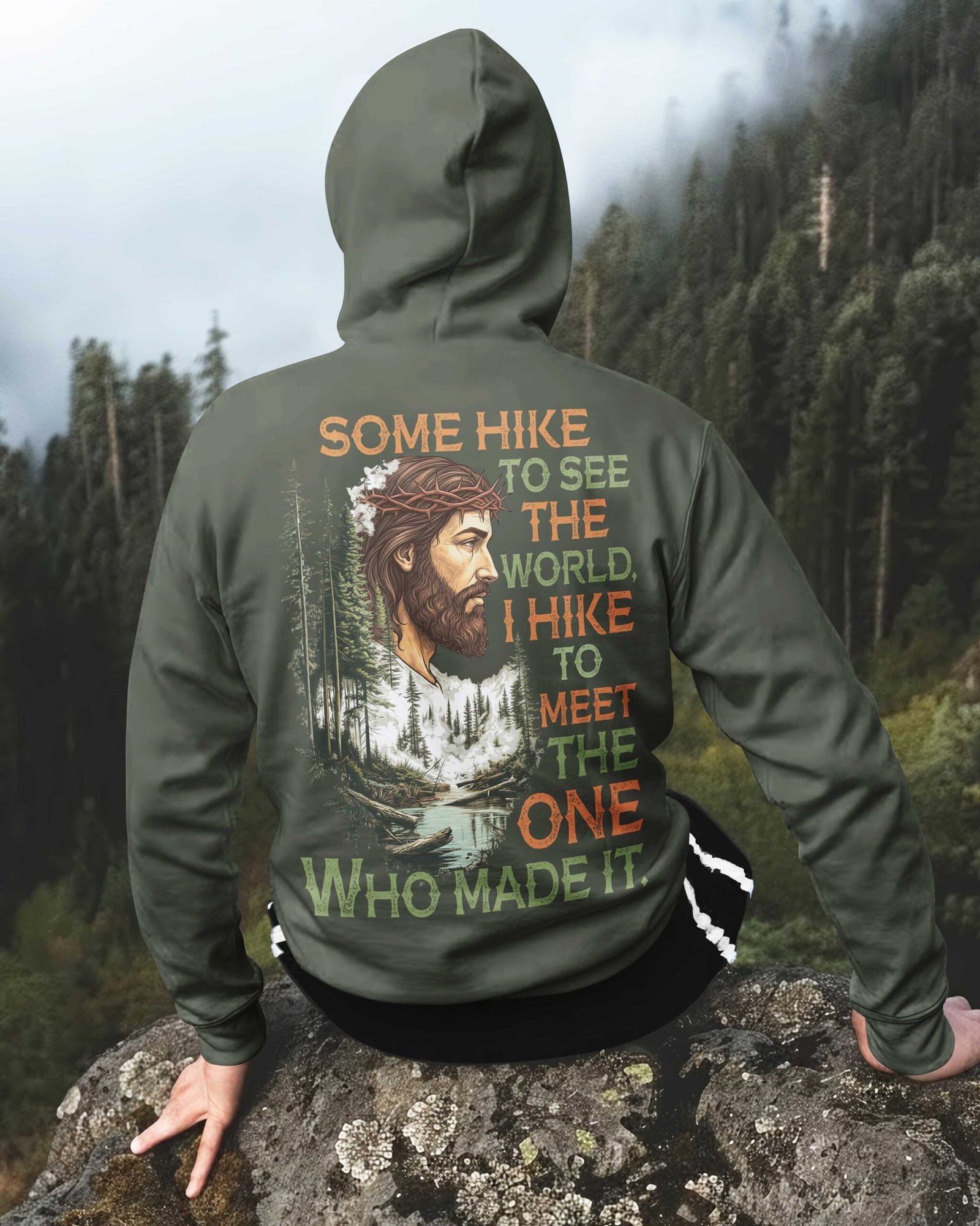 Some Hike To See The World Zip Hoodie - Image 3