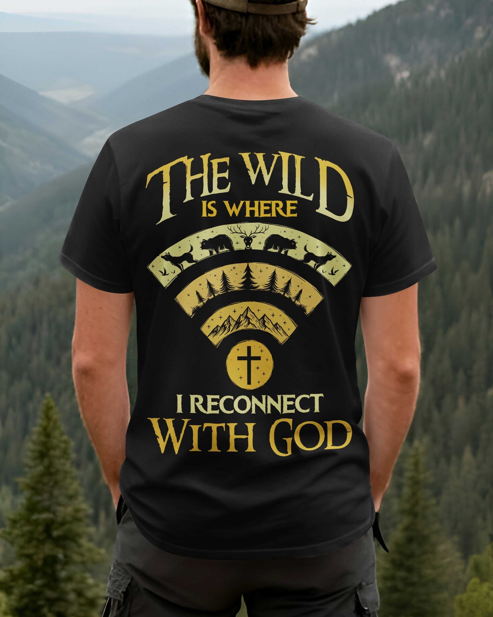 The Wild Is Where I Reconnect With God T-Shirt - Image 3