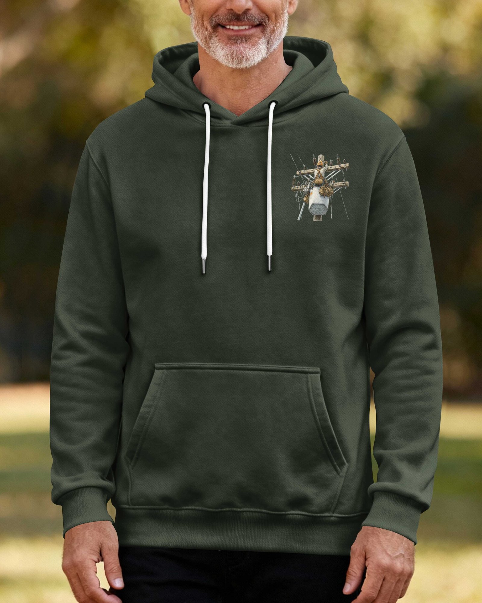 This Lineman Fixes What Storms Break With The Strength God Gives Hoodie - Image 8